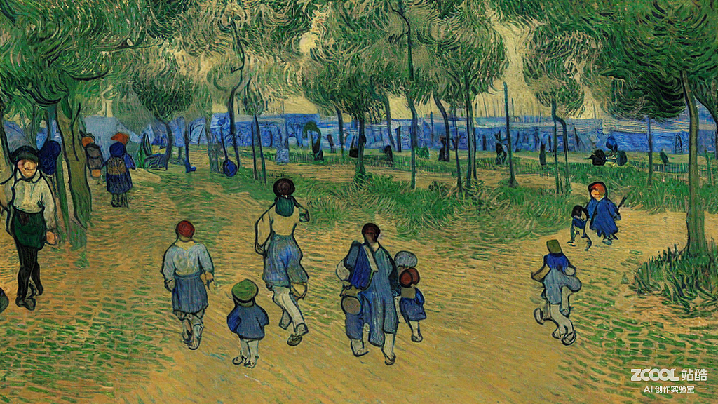 #AI创作实验室#孩子们去植物园（图ZMzE5MzQwMDQ4） - AI作品 - 站酷设计师火星皮皮原创素材 - 站酷ZCOOL