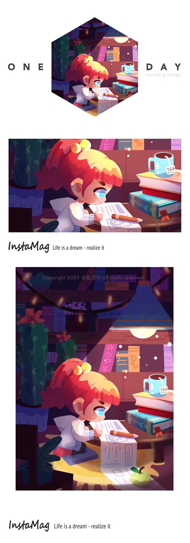 2022末—2023三月末作品集（图ZMzM1OTA4OTA4） - 儿童插画 - 站酷设计师夏洛特H原创素材 - 站酷ZCOOL