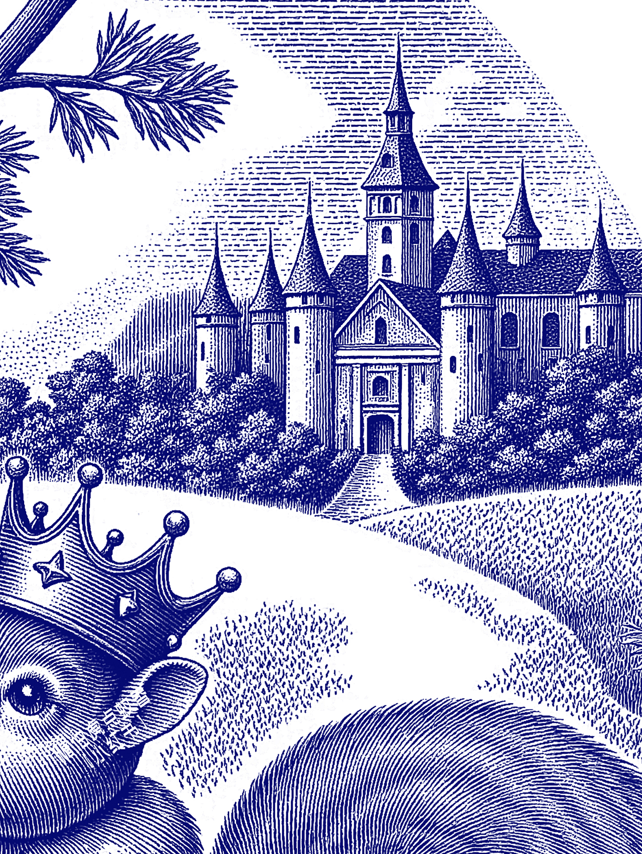 原创精细钢笔版画！