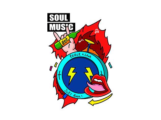 原创-SOULMUSCI 音乐节海报