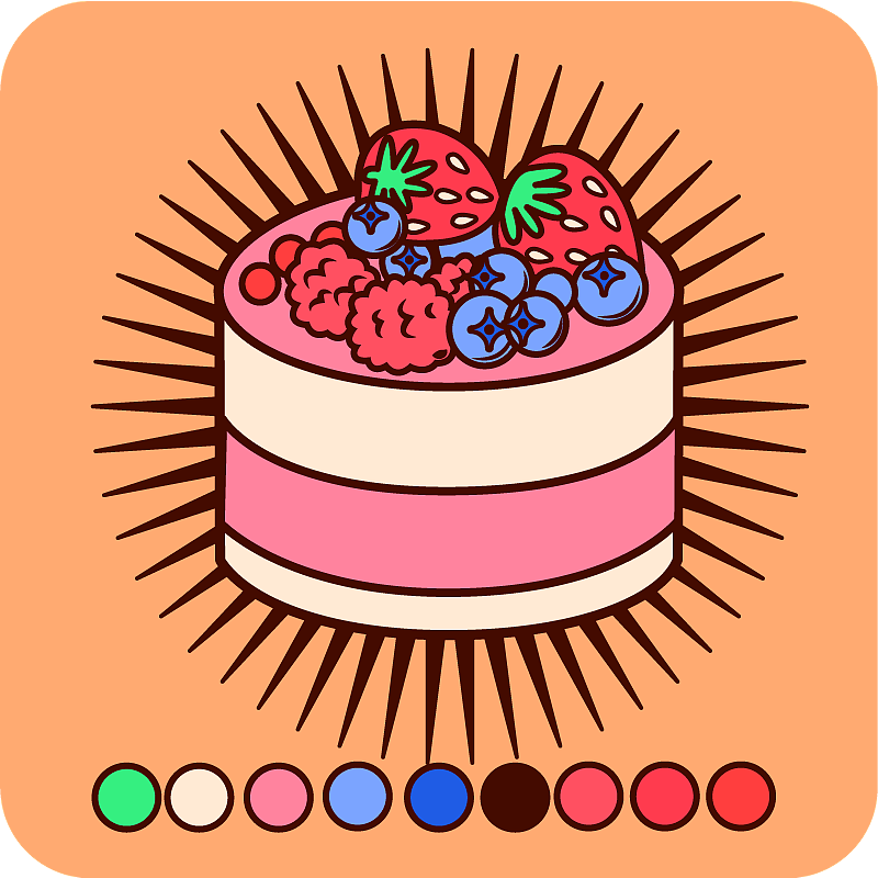 AI小蛋糕插画（图ZMjQxMjExMjMy） - 图案 - 站酷设计师皮卡肉原创素材 - 站酷ZCOOL