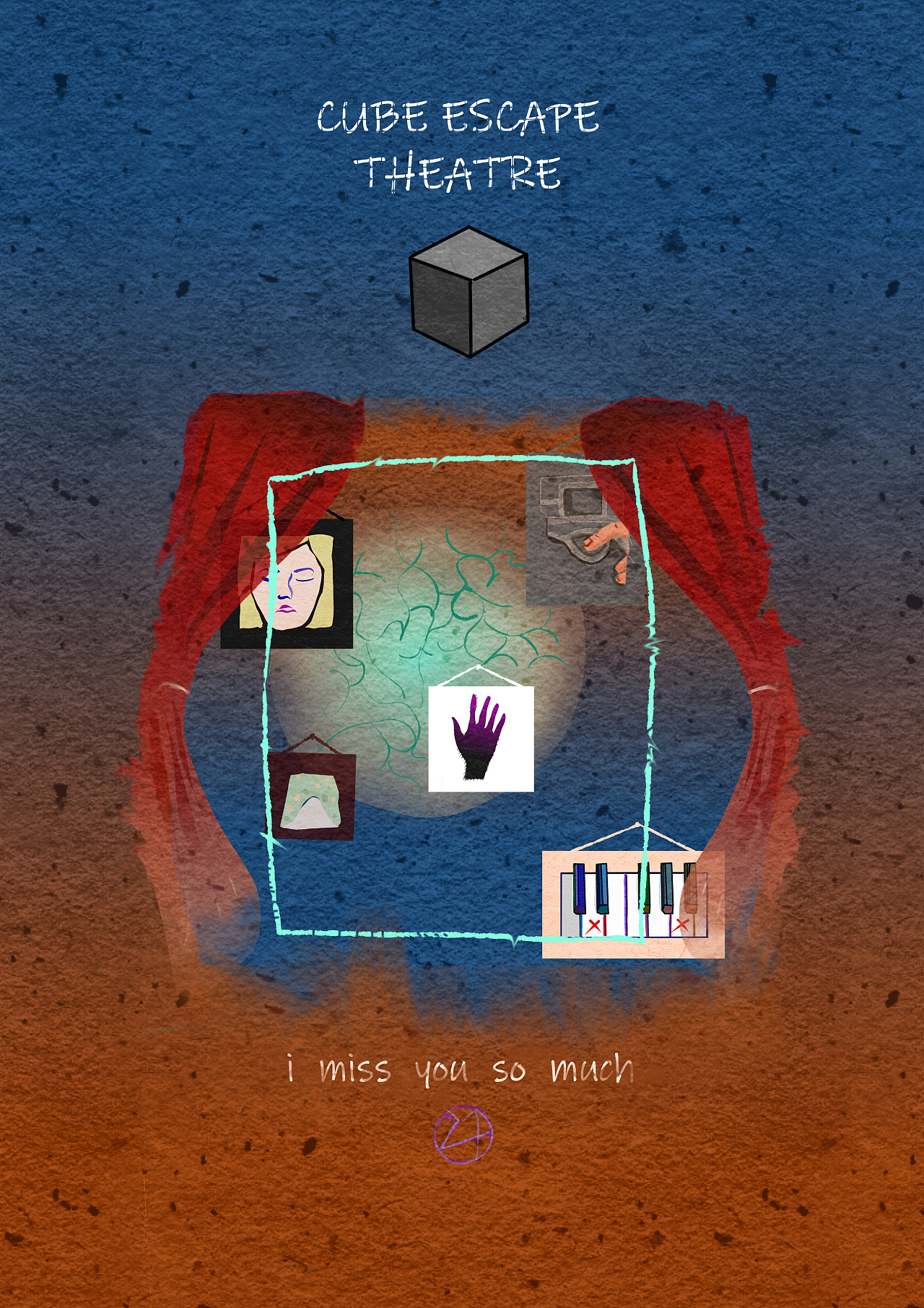 给锈湖方块逃脱系列画海报一