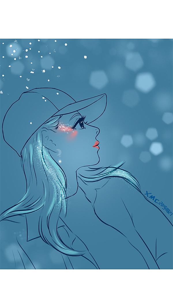 头像练习 线条练习 线稿练习 卡通动漫 自画像