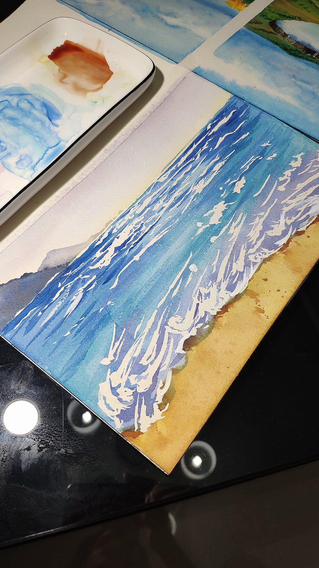 最近临摹水彩作品