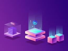 临摹的2.5D小插画