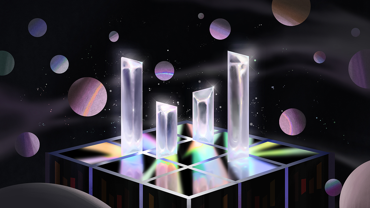 宇宙棱镜|平面|海报|木尾muwei_原创作品-站酷zcool