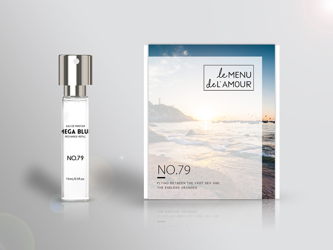 香水包装设计-封套正面视觉效果图