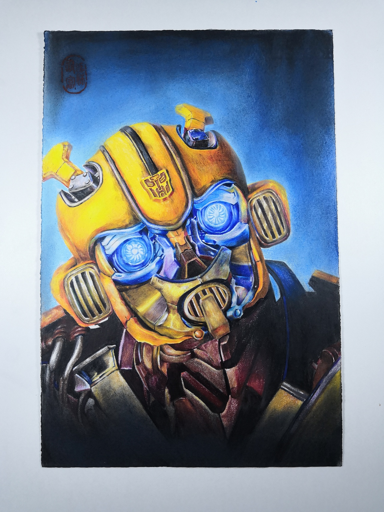 大黄蜂彩铅练习