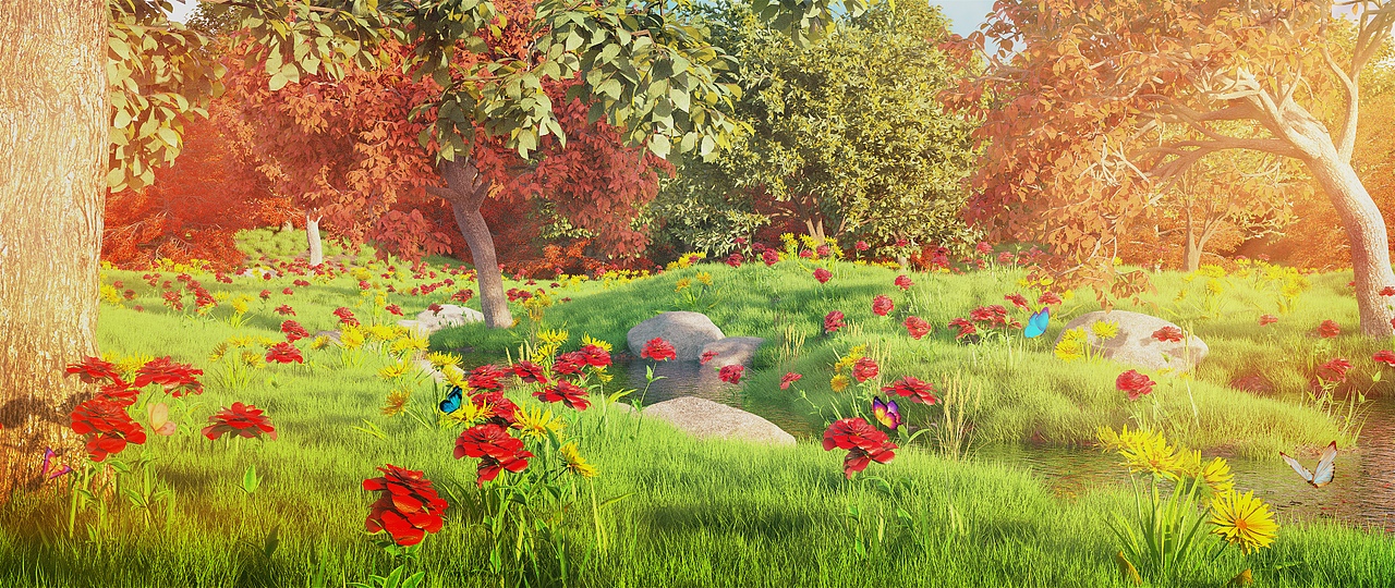 C4D场景RS渲染练习（图ZMjQ1NTgxMzgw） - 场景 - 站酷设计师孤洁大大原创素材 - 站酷ZCOOL