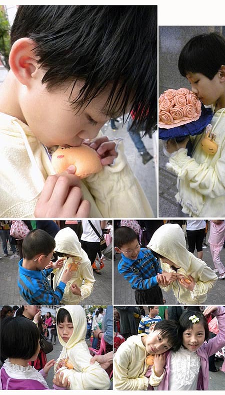 芒果兔手工胸针呦！