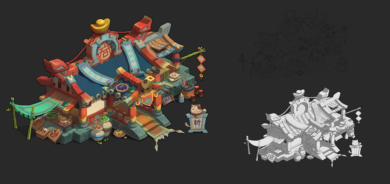 杂货店|插画|游戏原画|病毒君00 - 原创作品 - 站酷 (zcool)