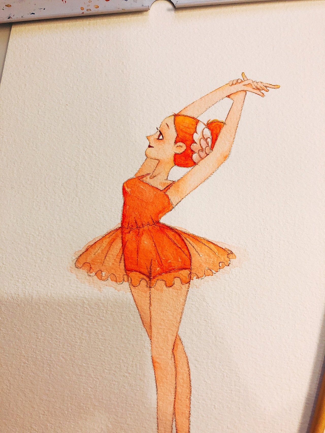 可爱的卡通少儿芭蕾舞者插画图片素材免费下载_觅知网