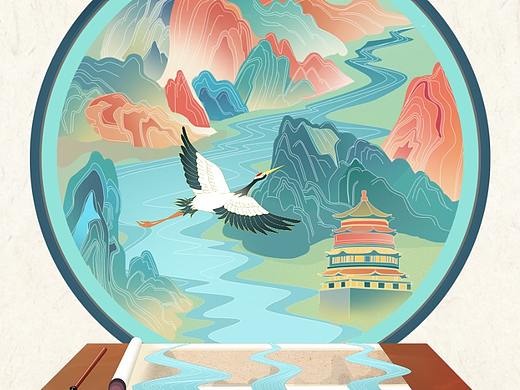 国风插画