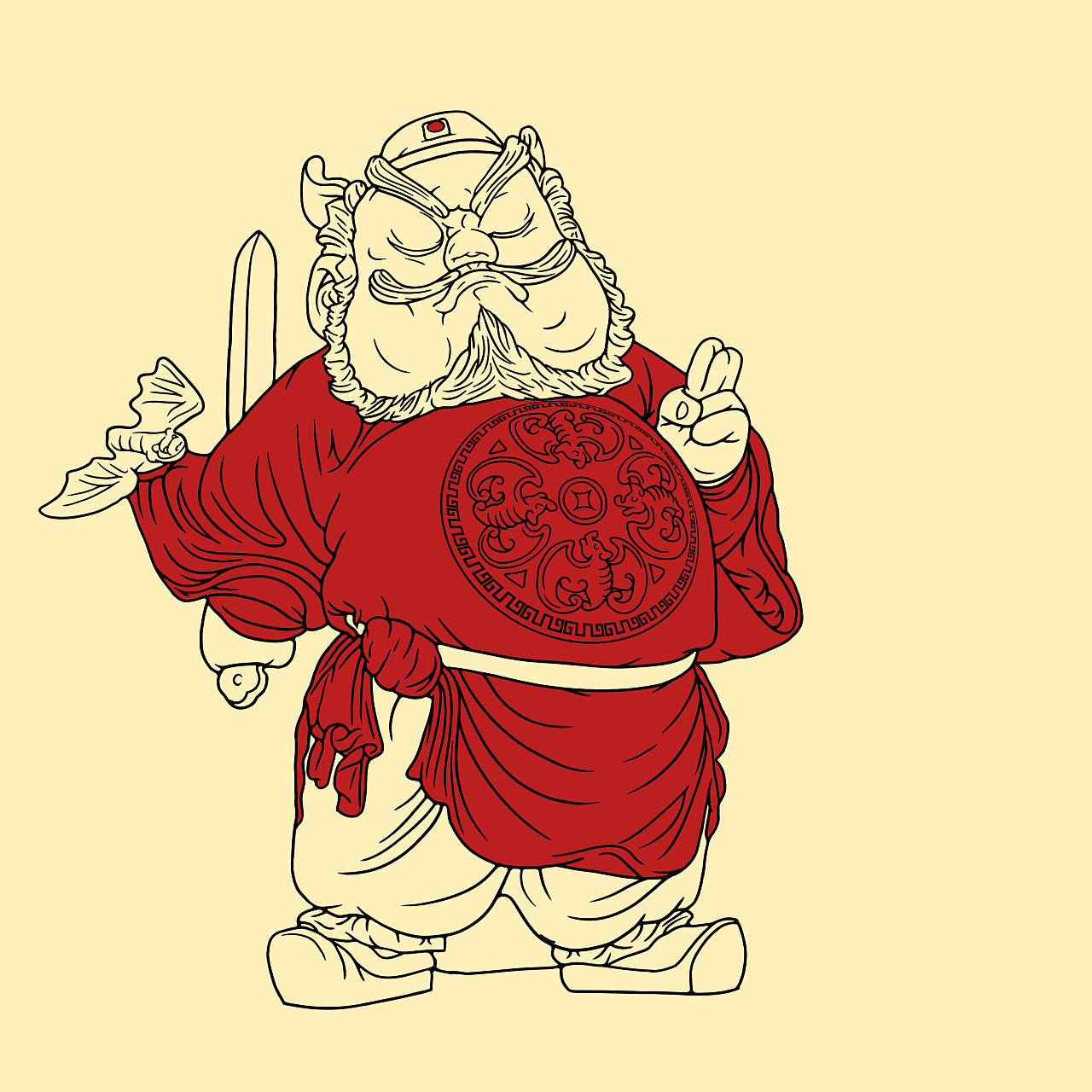 国潮插画 · 天师钟馗