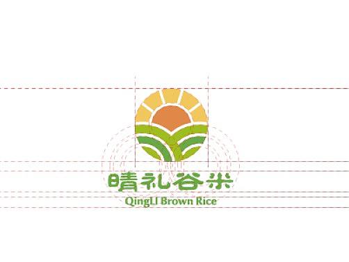 晴礼谷米品牌logo VI提案