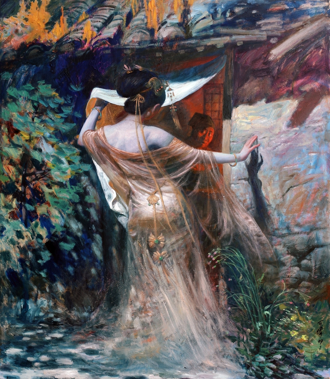 油画作品《画皮》_王可伟-站酷zcool