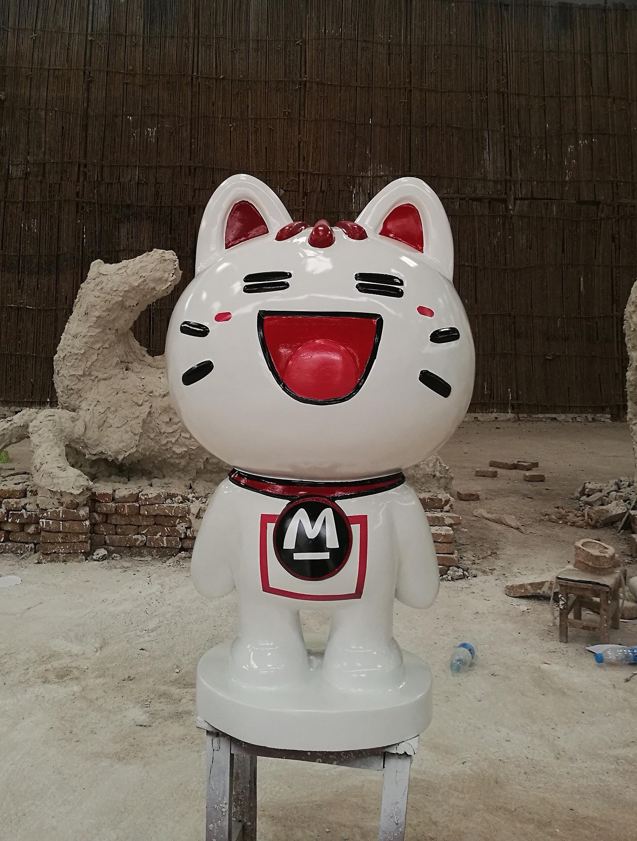 卡通娃娃玻璃钢雕塑制作|纯艺术|雕塑|西安十方彩绘雕塑 - 原创作品