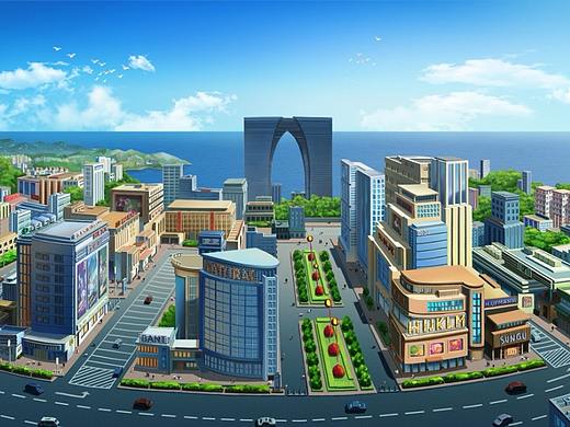 城市手绘