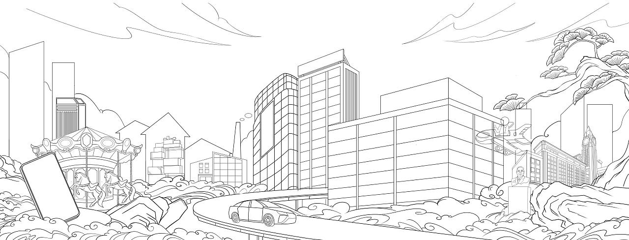 王府井插画项目设计|插画|商业插画|古德勒克 - 原创作品 - 站酷