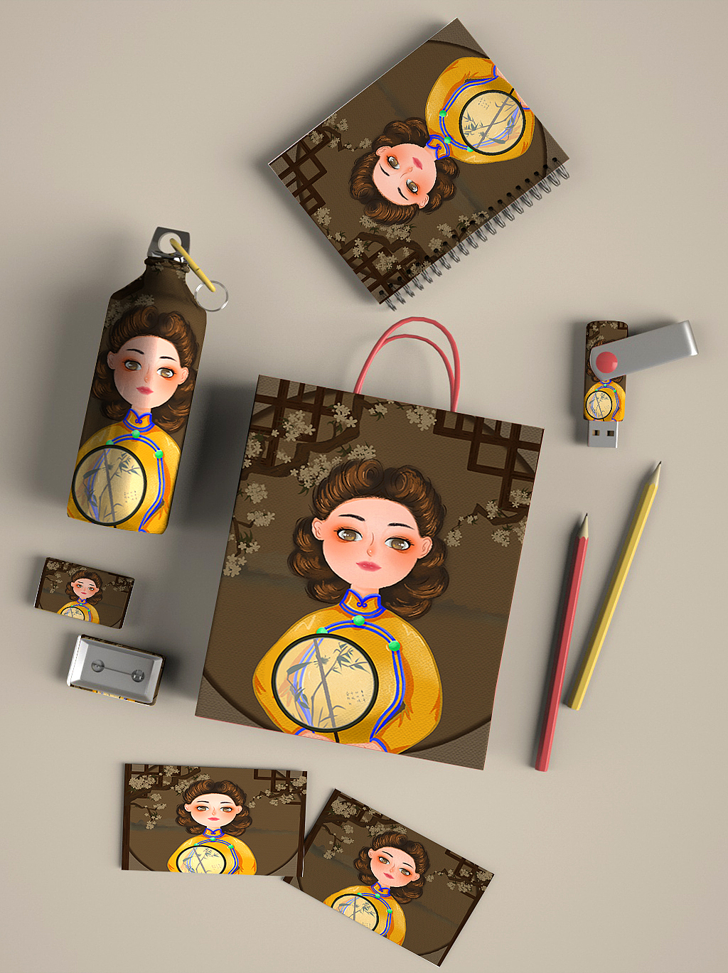 民国风复古插画