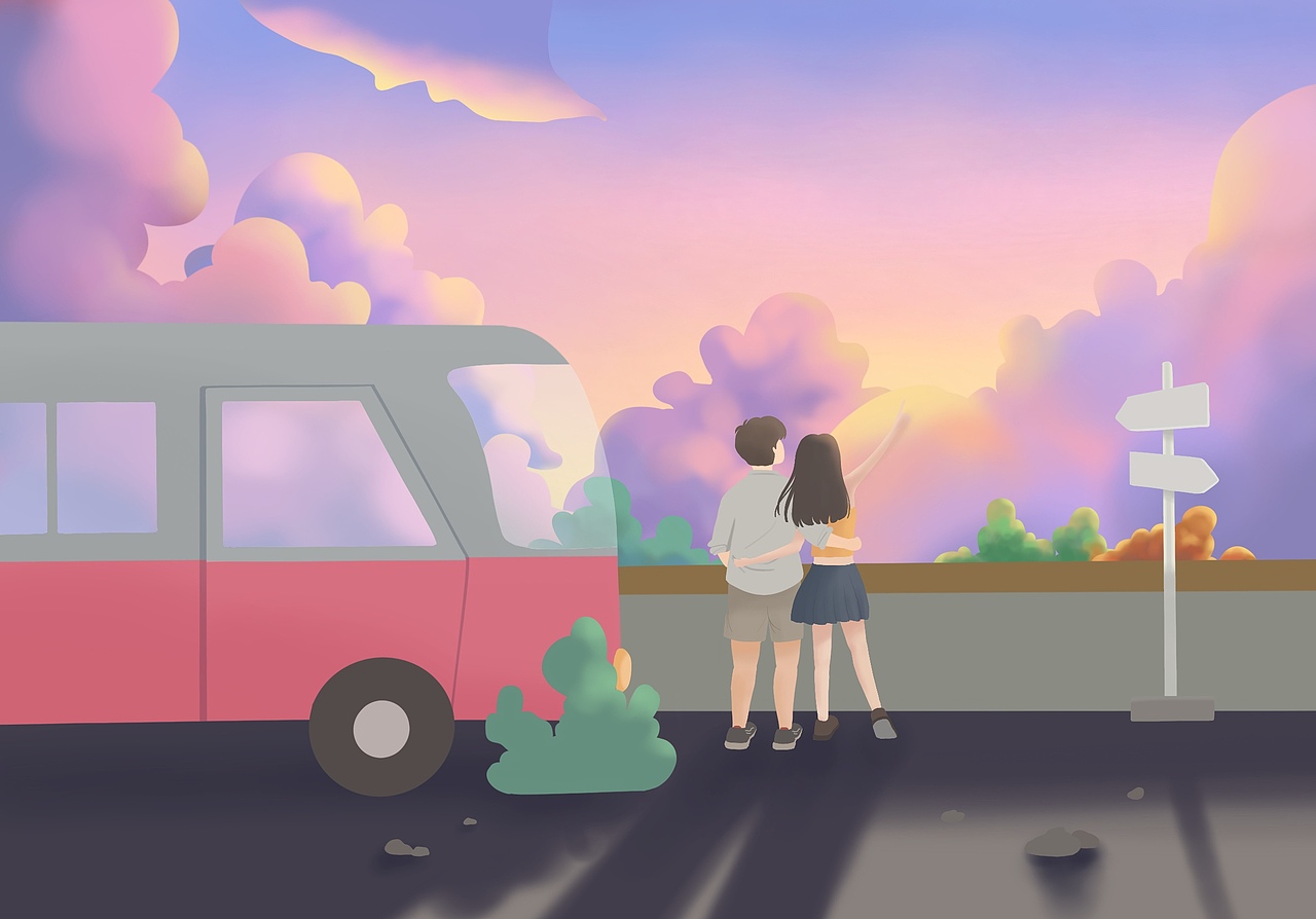 第四期第二周——陪你看日落（图ZMzIxNzY5NTMy） - 创作习作 - 站酷设计师lmt小青豆原创素材 - 站酷ZCOOL