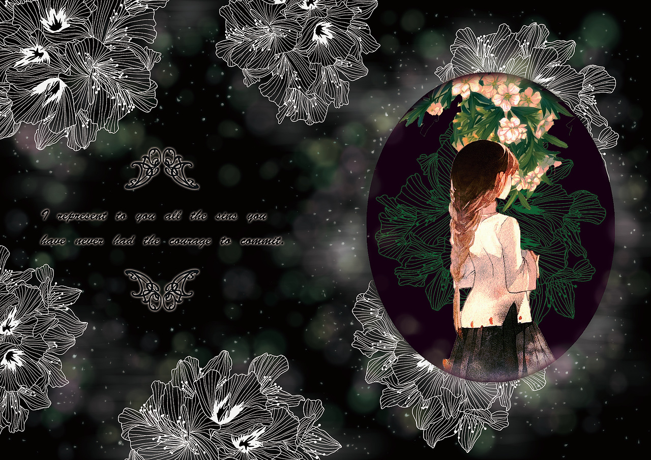 绘本《“Flowers” in Heaven》（图ZMTUxNjY0ODA4） - 绘本 - 站酷设计师Chalices原创素材 - 站酷ZCOOL