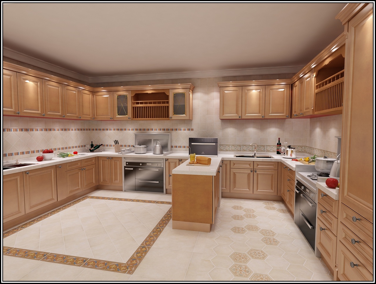 厨房装修千万别错过了木纹砖 - 东弘设计设计效果图 - 每平每屋·设计家