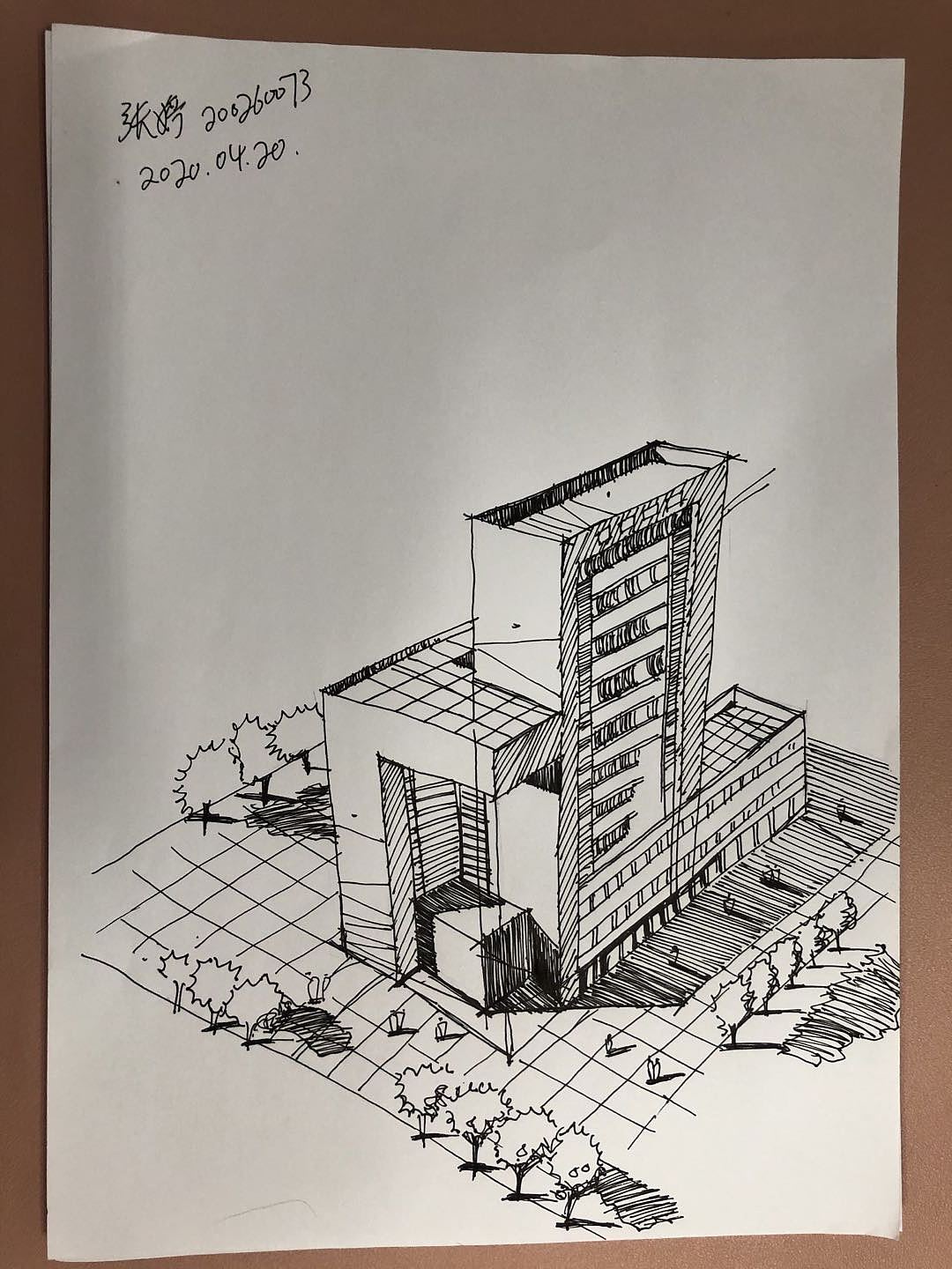 关于画画2020年部分建筑速写