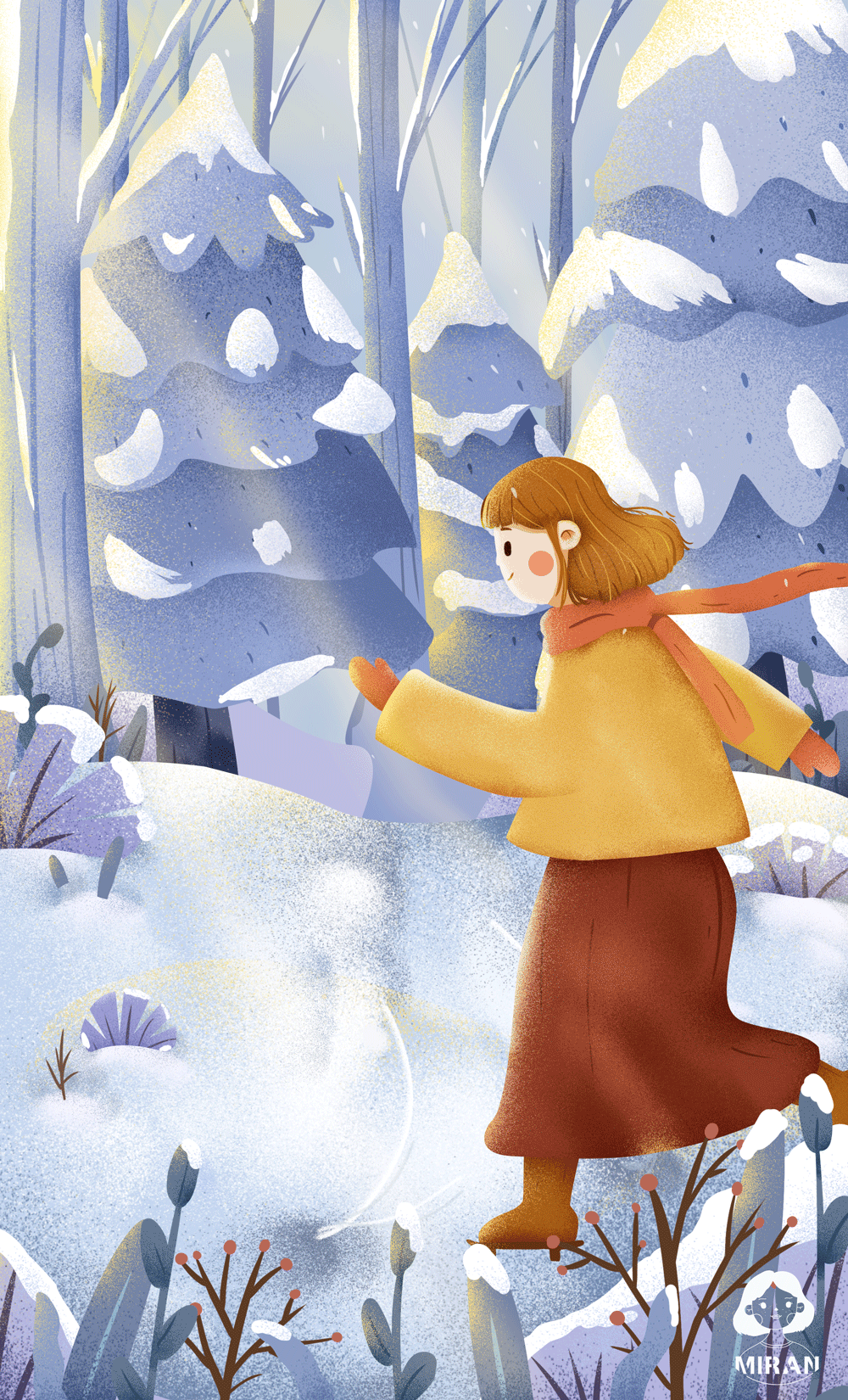 24节气插画——冬