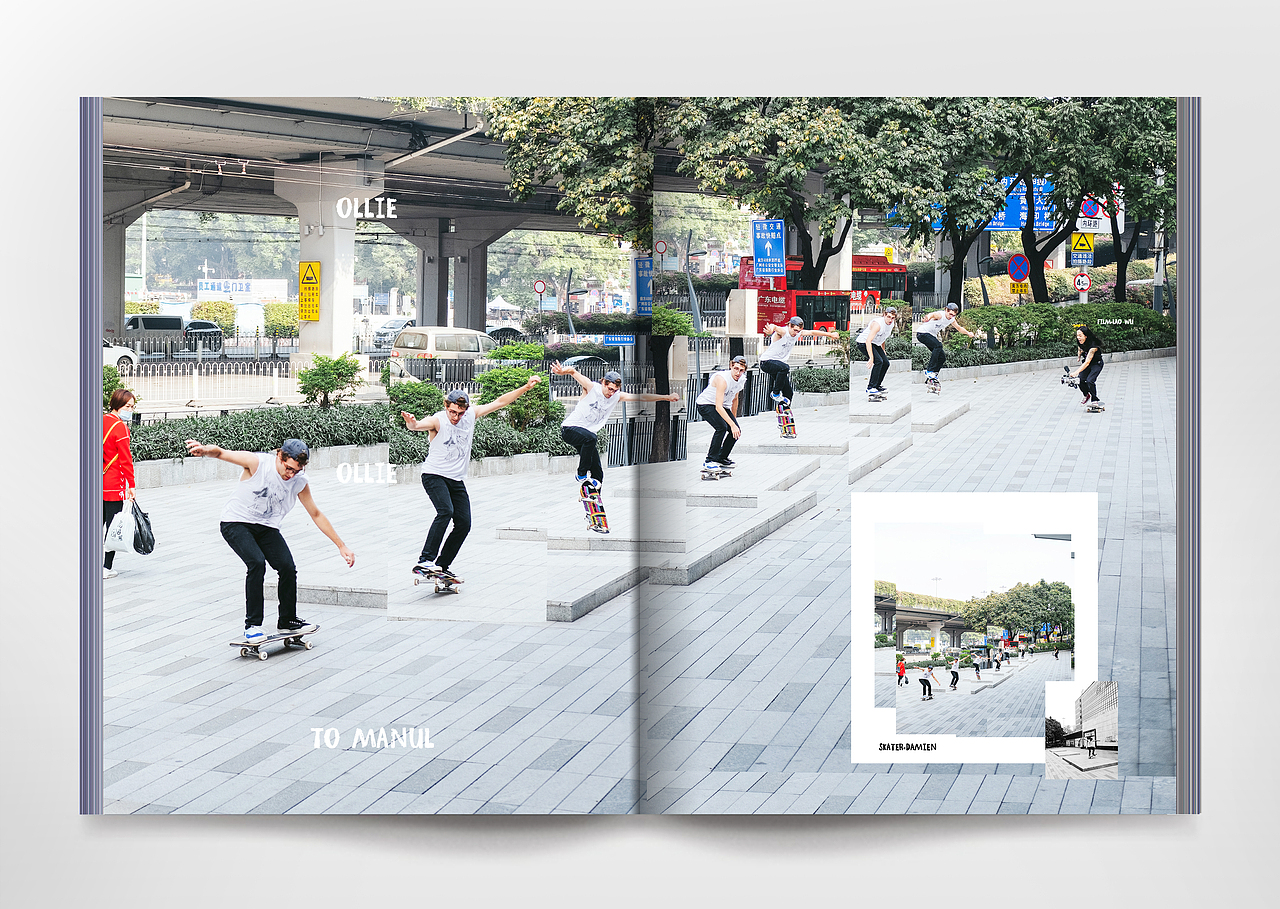 滑板摄影画册《city skatelife》上
