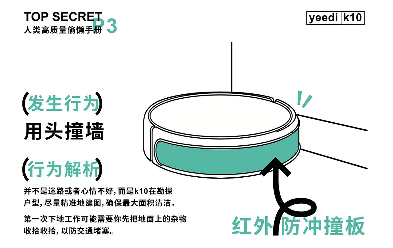 yeedi扫地机器人平面物料