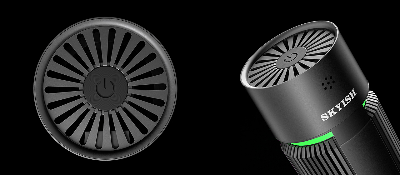 建模及渲染—车载空气净化