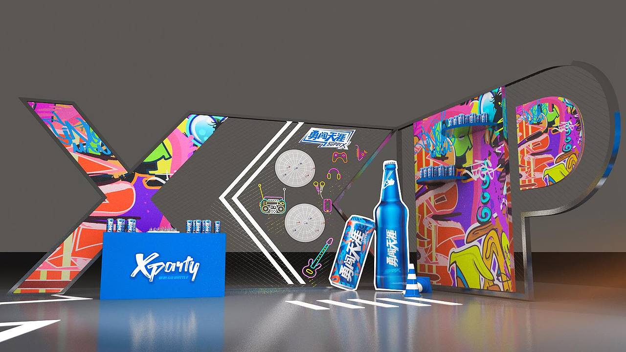 活动签到 互动合影区 效果图医美活动 舞美效果 活动门头创意创意美陈