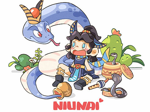 埃及系列插画 |吹蛇人