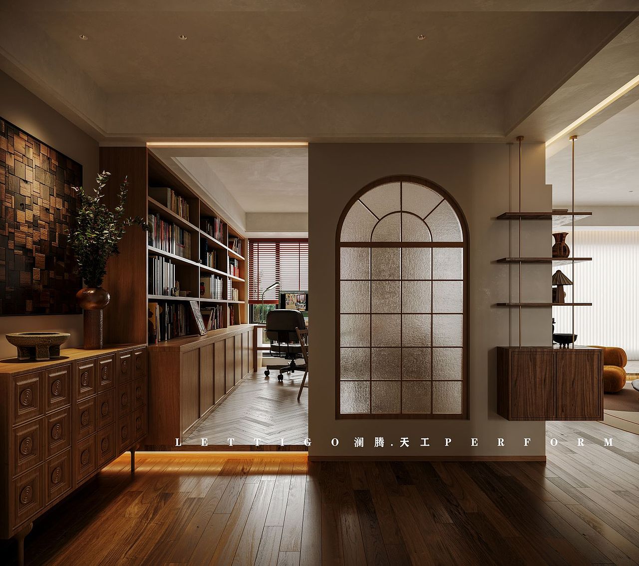 复古焦糖棕，流金岁月的基调，旧时光的悠然（图ZMzM2NTUyOTA0） - 家装设计 - 站酷设计师DesignerZtt186原创素材 - 站酷ZCOOL