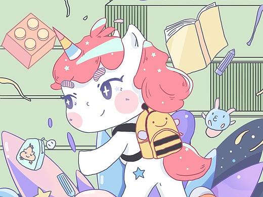 独角兽吉祥物设计