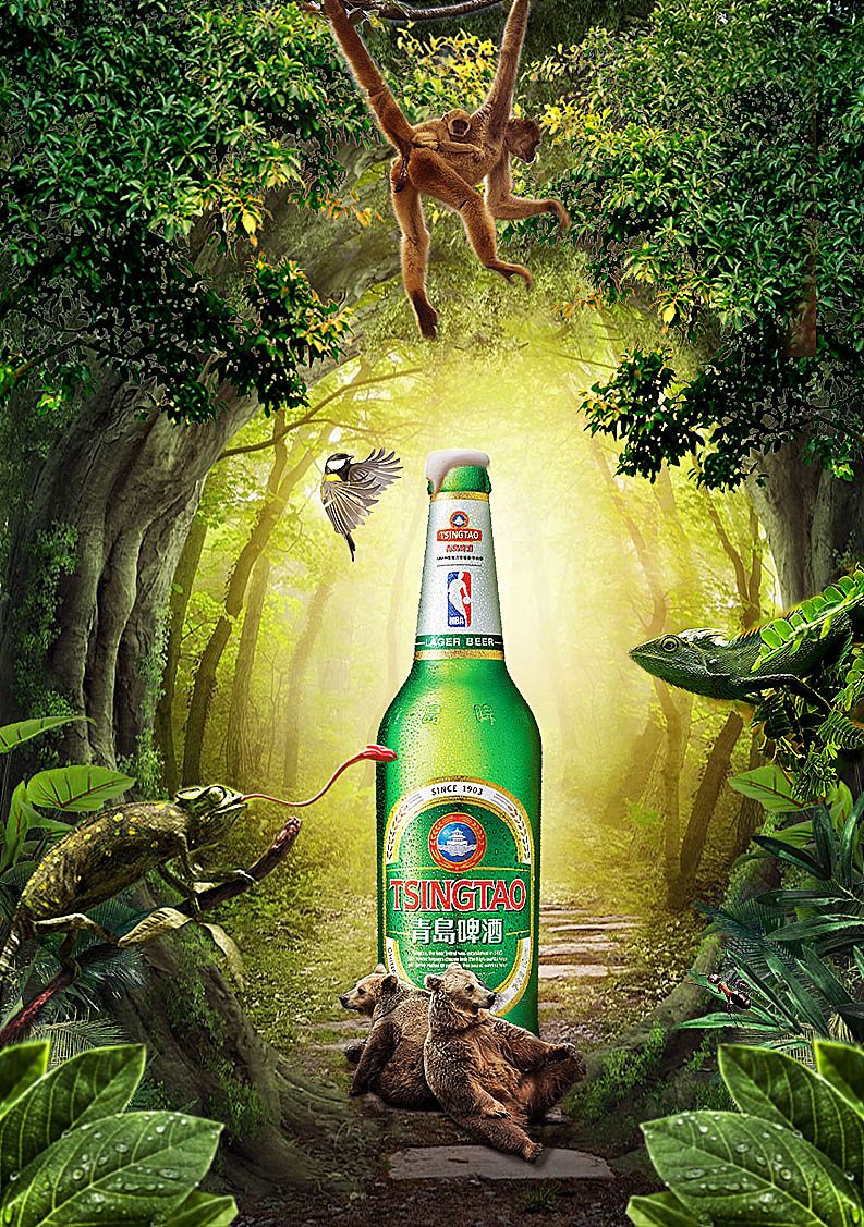 青岛啤酒海报