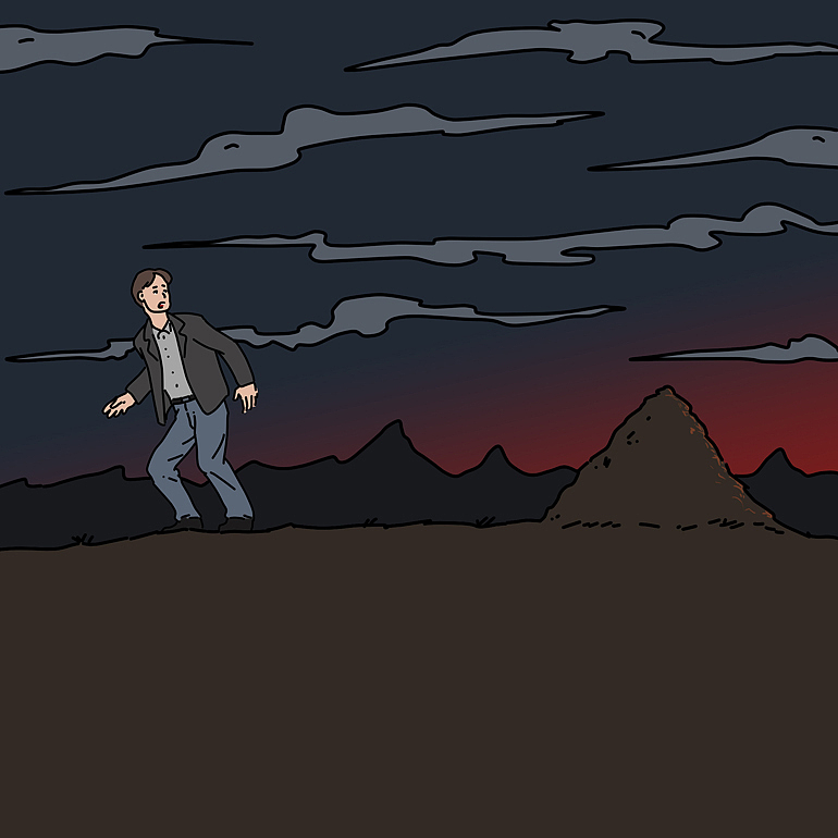 人真是渺小又可怜.