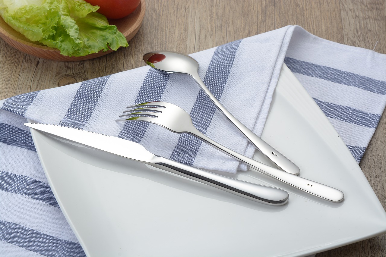 不锈钢餐具场景拍摄 未修图