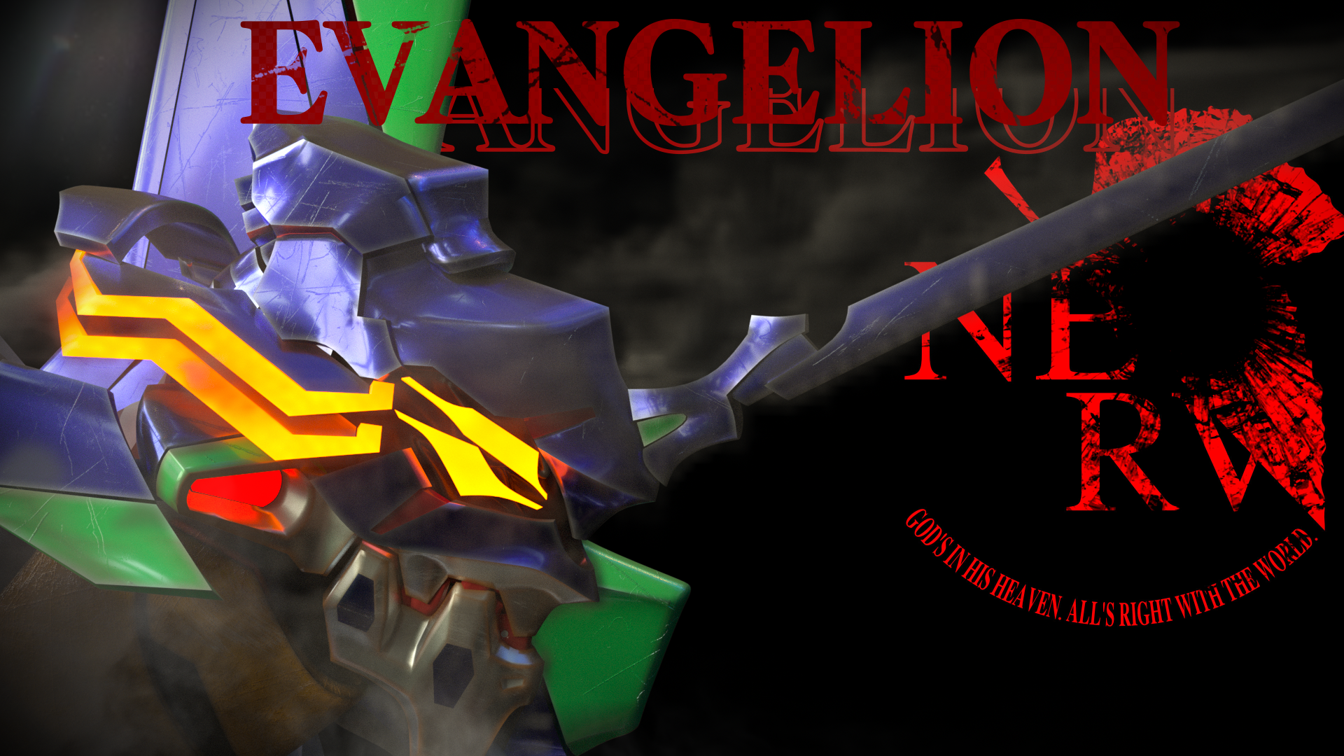 《evangelion新世纪福音战士》13号机渲染
