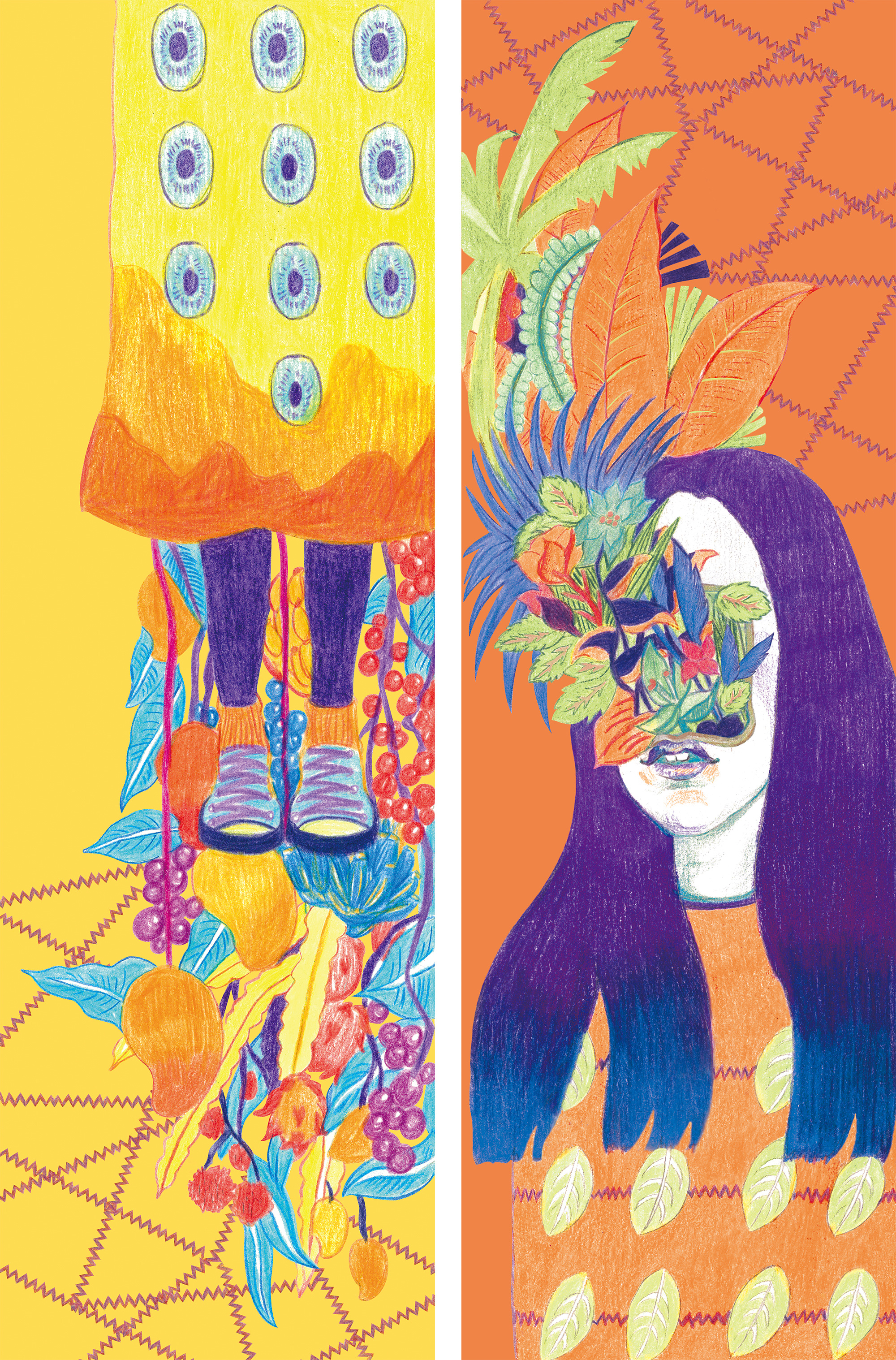 非个人|展览插画集|民大美院2016年下乡展插画海报集