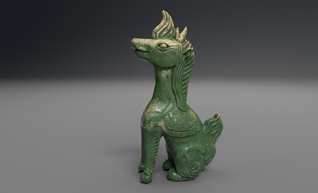PBR材质//屋脊兽（图ZMTIyMDUyNDAw） - 其他三维 - 站酷设计师丁宇翔原创素材 - 站酷ZCOOL