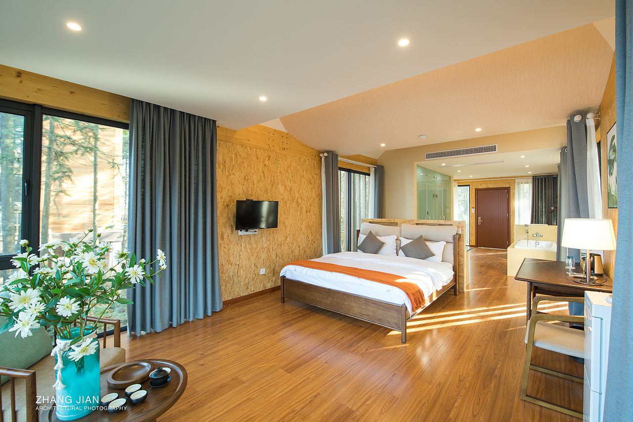 建筑空间摄影宜昌远安县太平顶悬崖木屋酒店