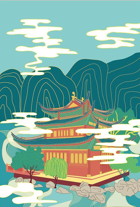 天一阁系列主题插画