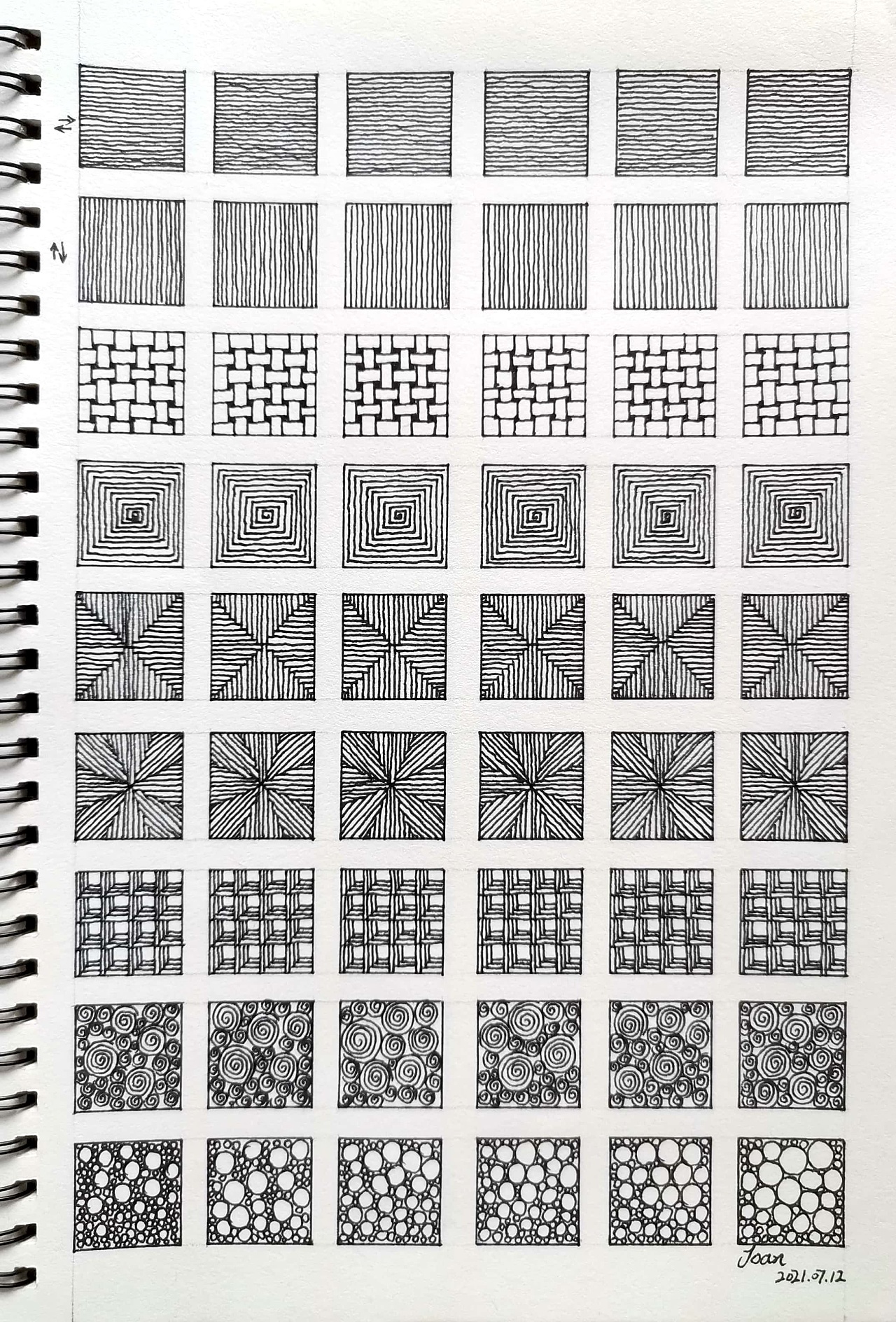 控笔练习14|插画|创作习作|joan_design - 临摹作品 - 站酷 (zcool)