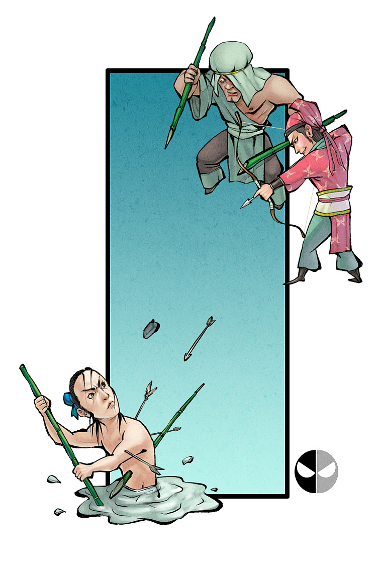 收藏 张顺在涌金门下不幸中伏身亡.