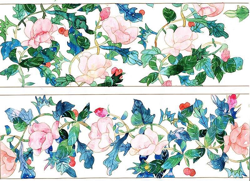 画完的两排就这样