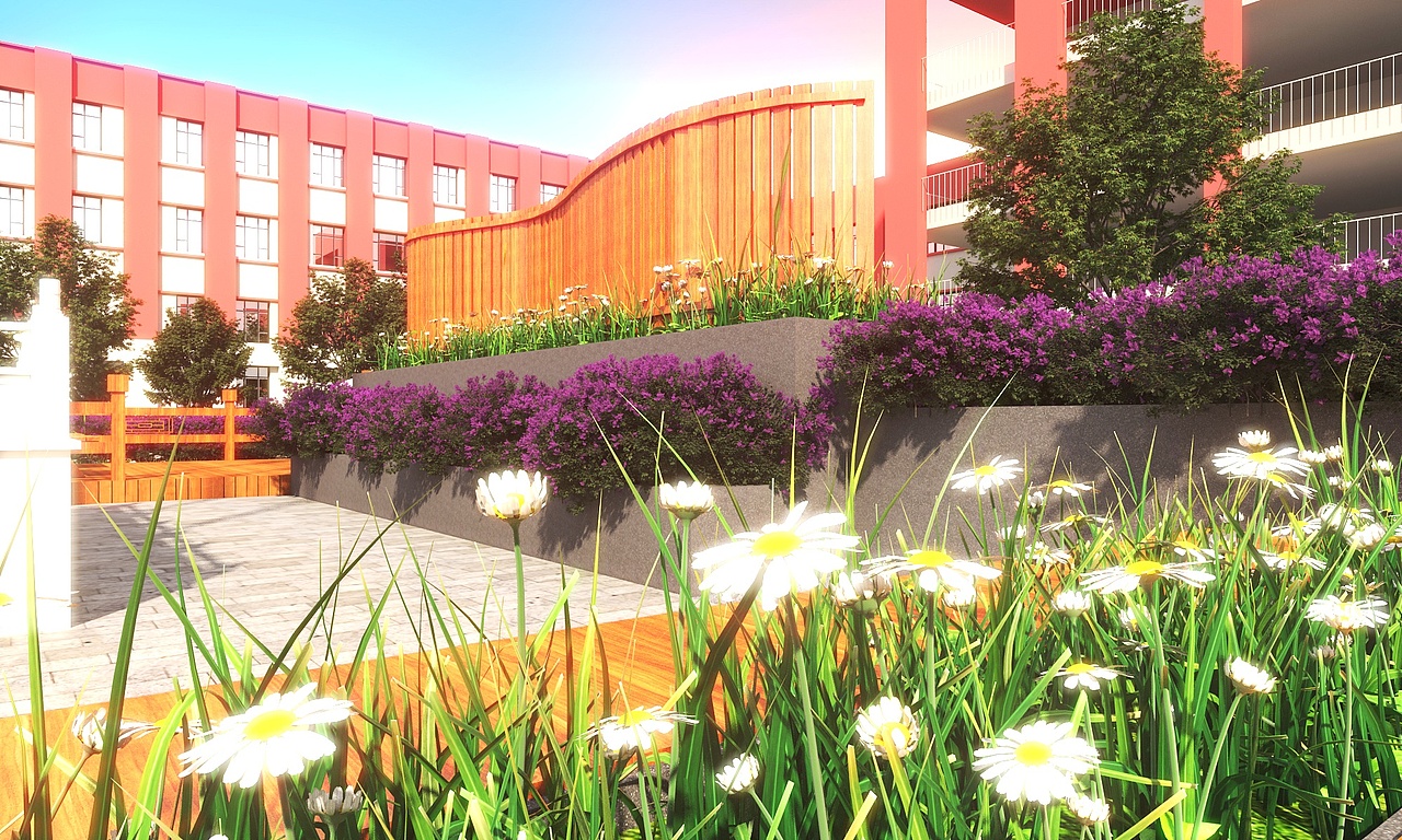 学校景观设计（图ZMjkwMTg0OTM2） - 其他空间 - 站酷设计师奔跑的窝牛原创素材 - 站酷ZCOOL