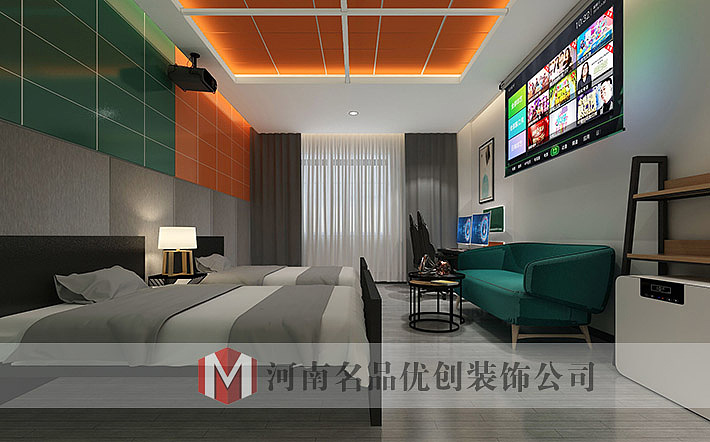 郑州魔镜电竞酒店案例,专业电竞酒店设计公司