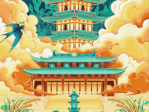 国潮插画| 我的城市——常熟